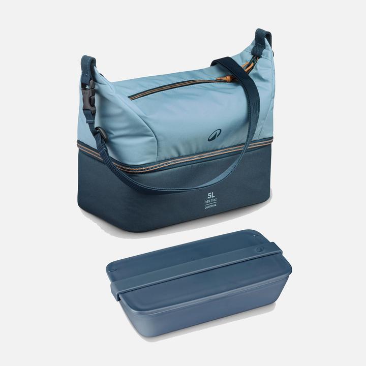 Immagine prodotto Quechua Lunchbox Isoliertasche 5 l mit 1-l-Lebensmitteldose aus Kunststoff - 100 (5 l)