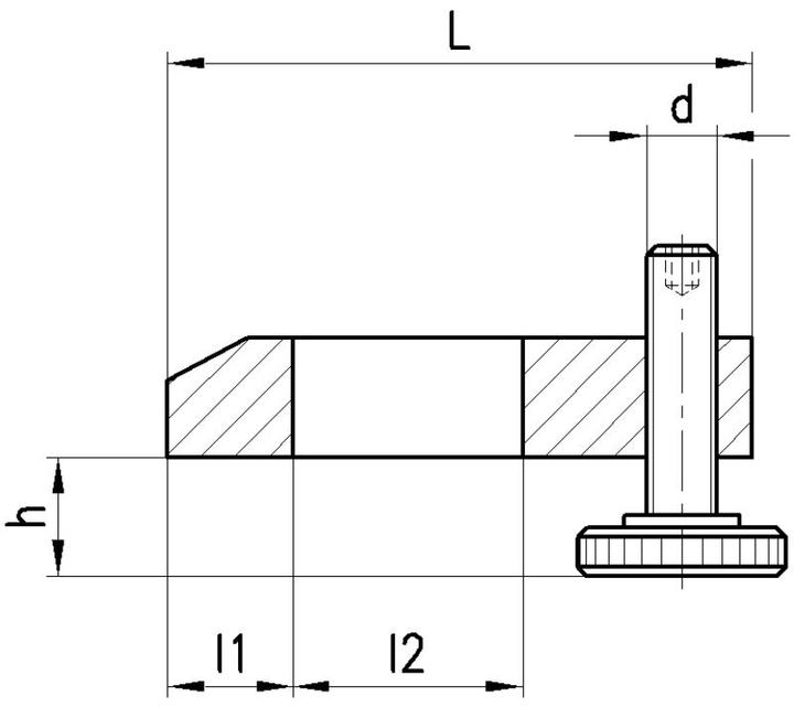 Image du produit Amf Bride droite réglable