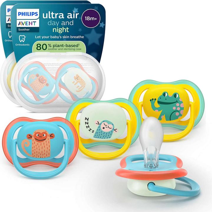 Immagine prodotto Philips Avent Pacifier für Tag und Nacht (4 x, a partire da 18 m.)