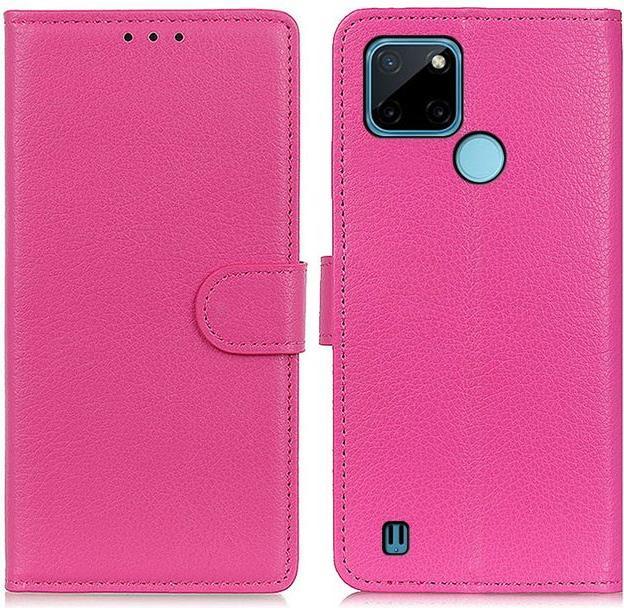 Actual product image MU Classic Litchi Leather Bookcover Series (Realme C25Y, Realme C21Y)