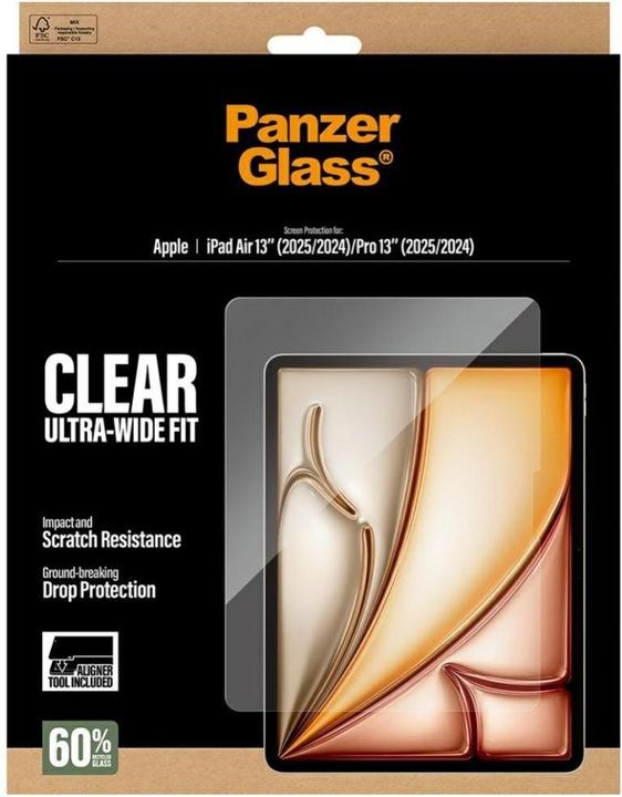 Produktbild PanzerGlass Screen Protector iPad Air 13" (2024-2025)/ Pro 13" (2024-2025) (1 Stk., Apple iPad Air 13 2024, Apple iPad Air 13 2025, Apple iPad Pro 13 2024, Apple iPad Pro 13 2025)