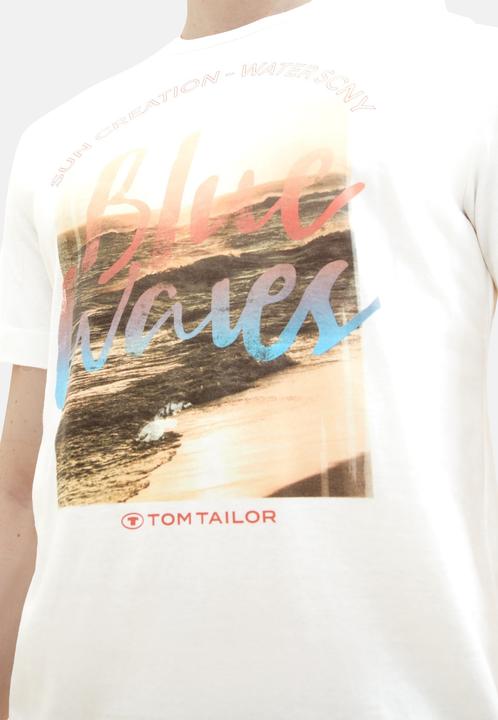 Produktbild Tom Tailor T-Shirt Kurzarmshirt mit Rundhalsausschnitt und Foto-Print (XXL)