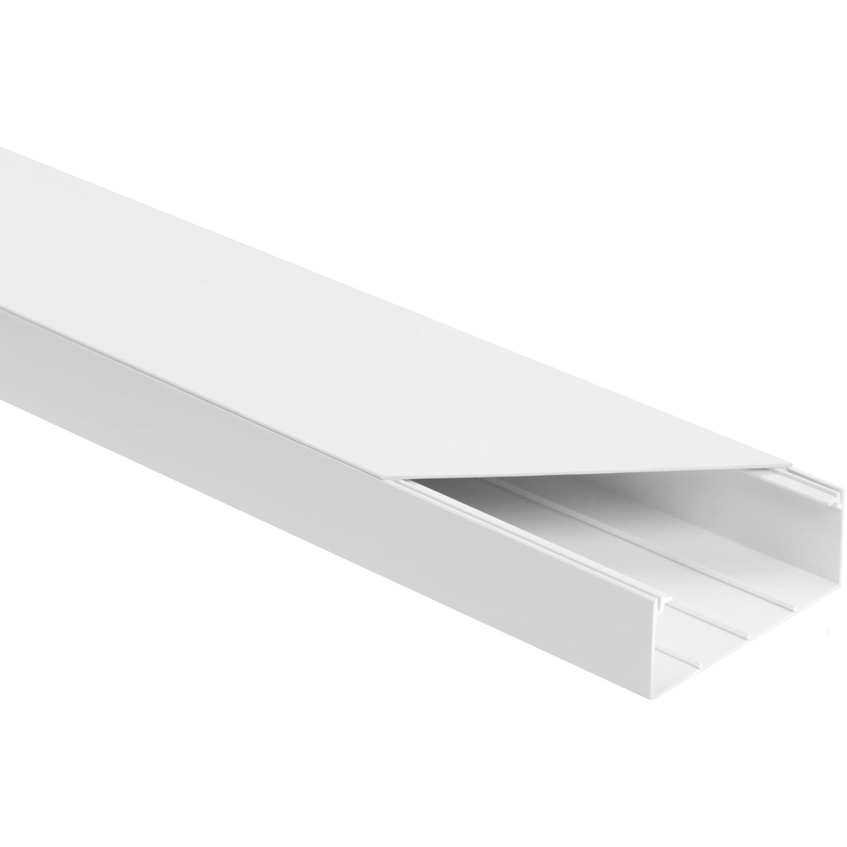 Triton Elektroinstallationsleisten-Set WEISS LS 90x40 2m (PACKUNG MIT 8 STÜCK), Serverschrank Zubehör, Weiss