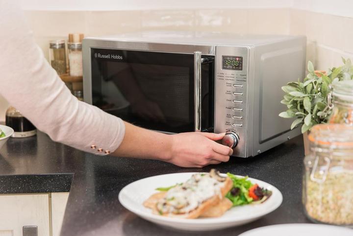 Image du produit Russell Hobbs RHM2031 – 20-Liter-Digitale Mikrowelle mit Grill, Edelstahl (20 l)