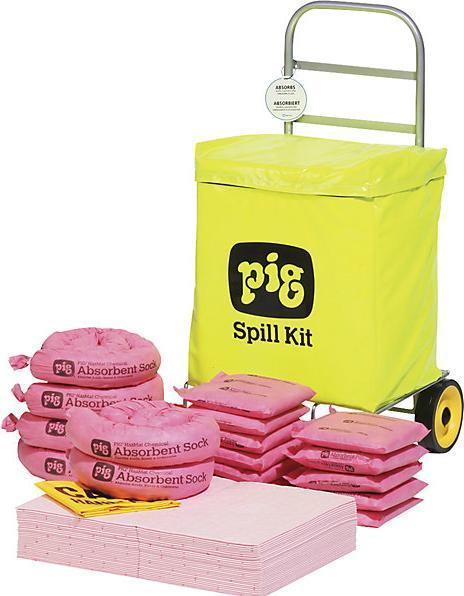 Actual product image Pig Wheeled emergency kit, chemical version, absorbs 53.7 l. (1 pcs.)