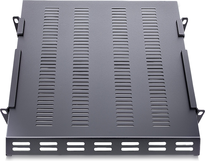 Image du produit StarTech Étagère réglable 1U pour rack/armoire de serveur jusqu'à 113 kg - Étagère de serveur 1U ventilée