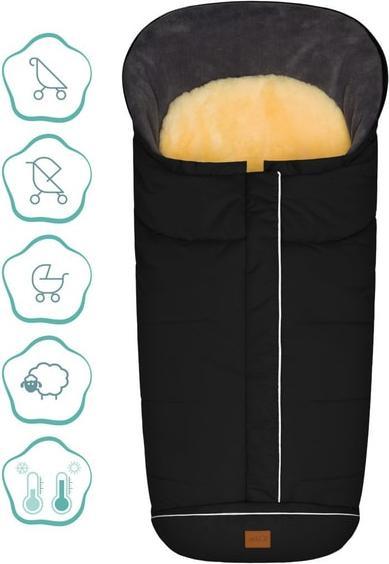 Produktbild Fillikid Winterfusssack Nanga - schwarz - mit Lammfell
