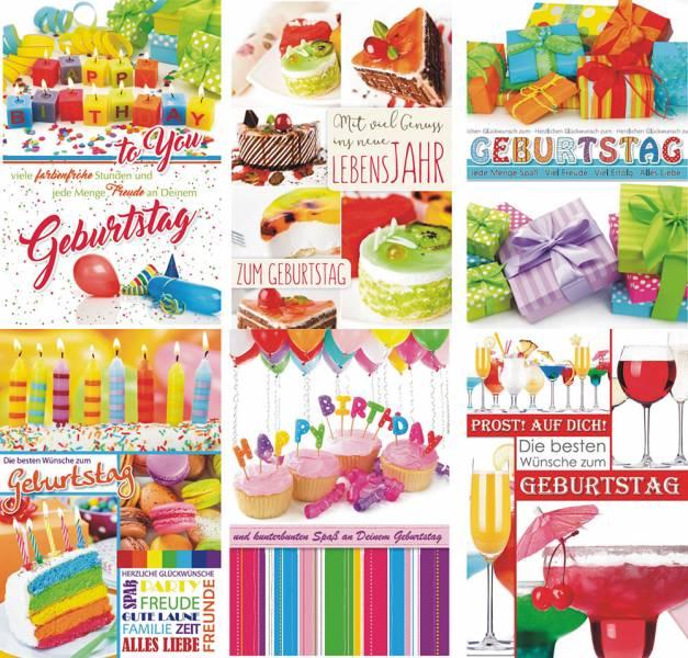 Produktbild Magni Glückwunschkarten 100 St. Geburtstag (100 Stk.)