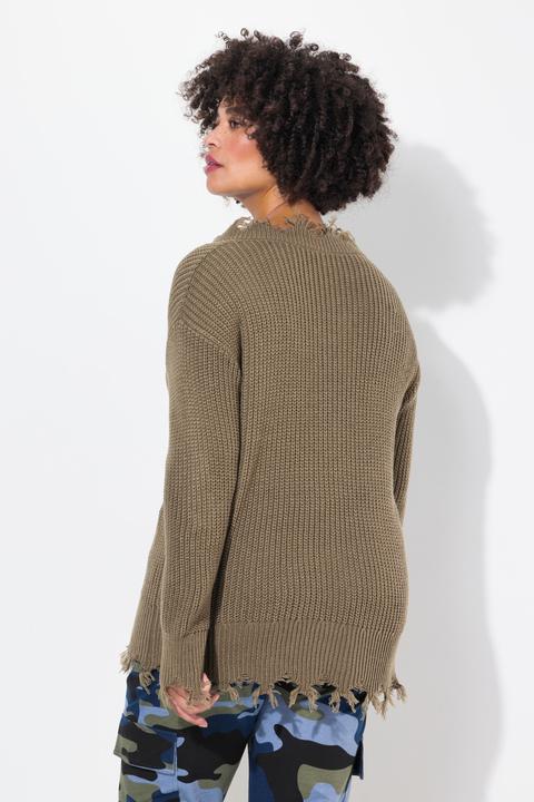 Actual product image Angel of Style Overzized sweater with fringes and long sleeves (54)