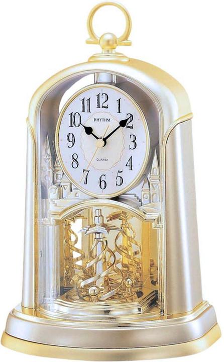 Image du produit Rhythm 108 Contl Horloge de cheminée à pendule rotatif - Doré
