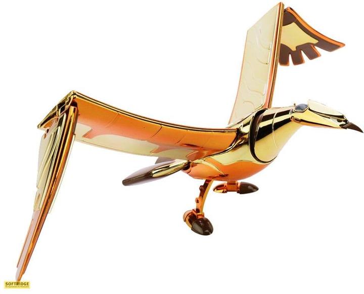 Actual product image HL Pro The Mysterious Cities of Gold Diecast Action Figure Metaltech 07S The Golden Condor 17 cm