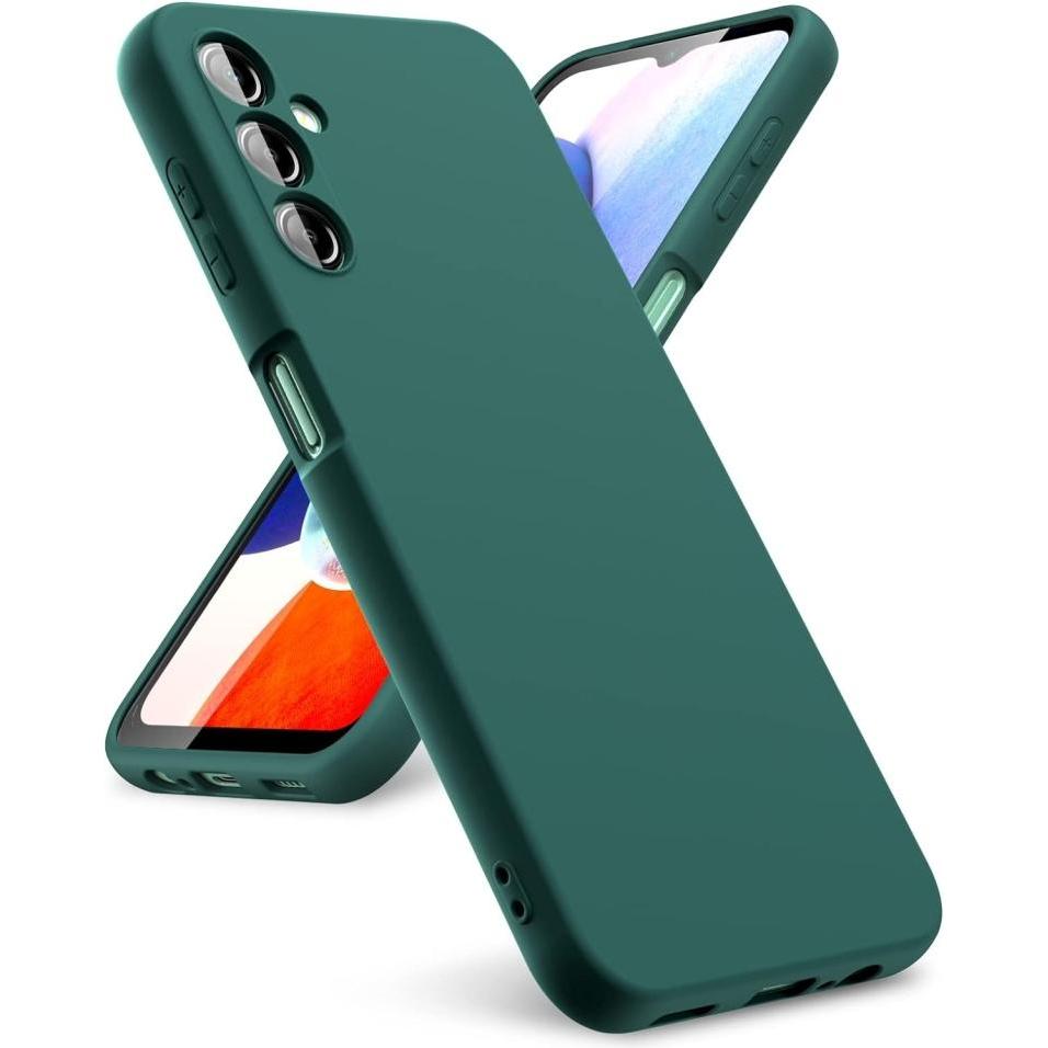 Screenguard Samsung Galaxy A14 5G Liquid Silicone Case Hülle (Samsung Galaxy A14 5G), Smartphone Hülle, Grün