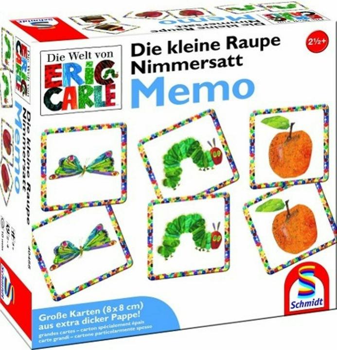 Schmidt Spiele Die kleine Raupe Nimmersatt - Memo (Deutsch, Französisch, Englisch, Italienisch)