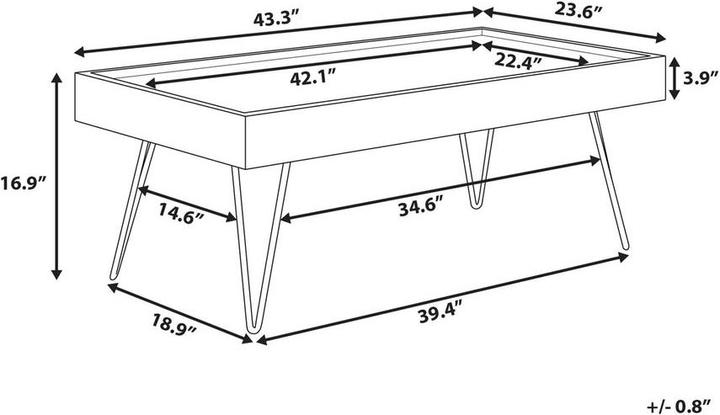 Produktbild Beliani Enrique (100 x 60 x 43 cm)
