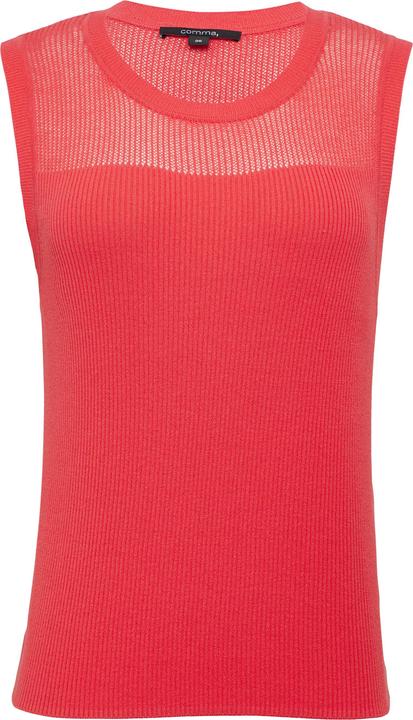 Produktbild Comma Strickpullunder Weiches Stricktop im Slim Fit mit Ajourmuster (48)