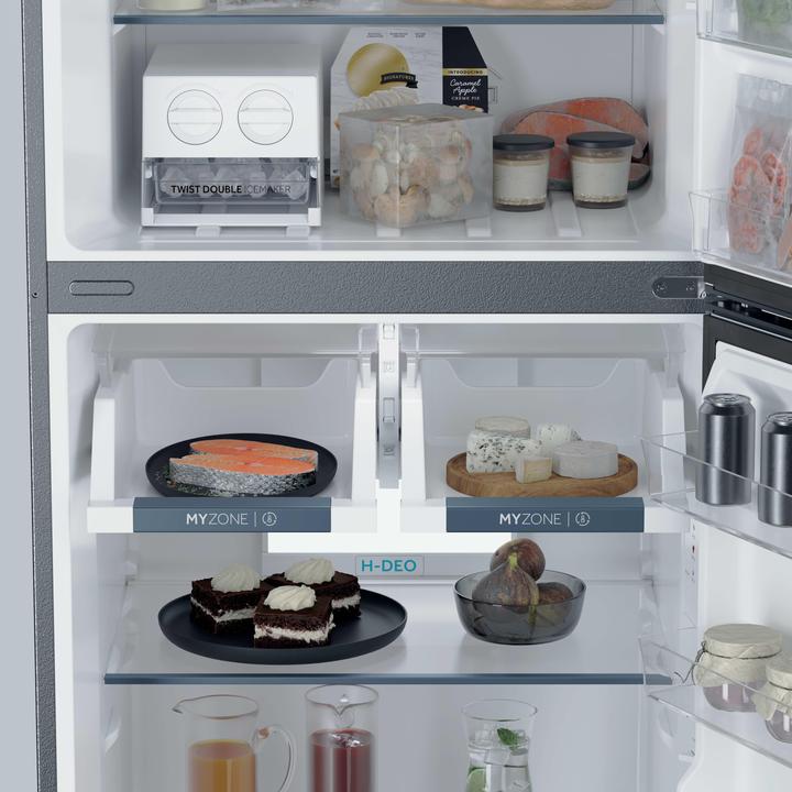 Actual product image Haier HPR5718DNMB FRIGO D.P. D 70CM 464LT BRUSHED BLACK H185 L70 P70 (464 l)