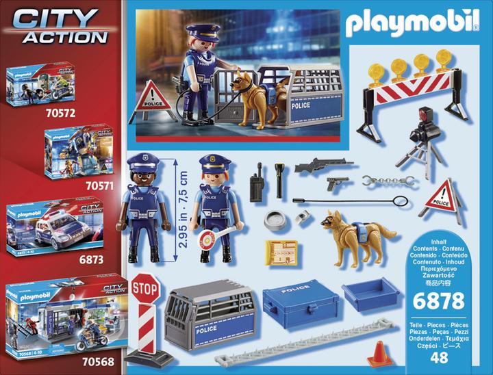 Immagine prodotto Playmobil Posto di blocco della polizia (6878, Playmobil Città d'azione)