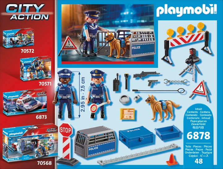Actual product image Playmobil Police roadblock (6878, Playmobil City Action)