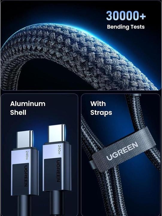 Image du produit Ugreen USB C — USB C (1 m, USB 2.0, 240 W)