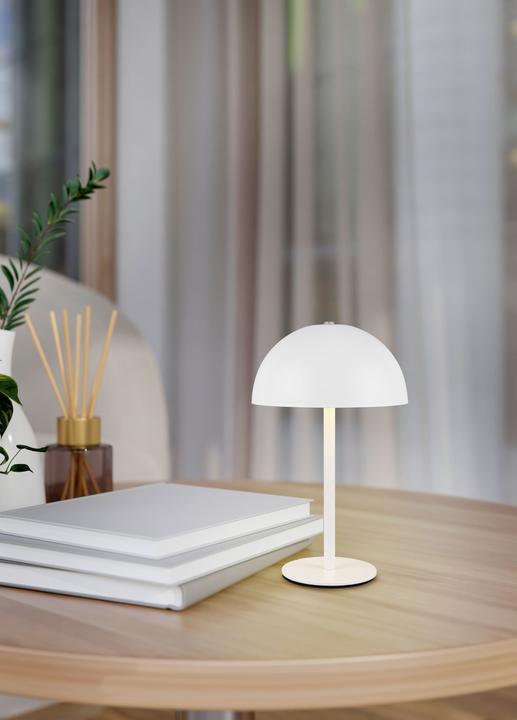 Actual product image Reality LED-Akku-Tischleuchte MUNOZ, R54891131, 1,3W, 120lm, 3000K, weiss (120 lm)