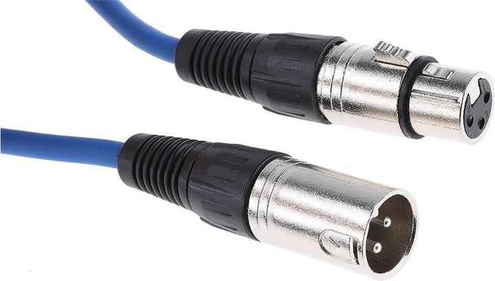 RS PRO XLR Cable Male/Female Blue 3m (3 m, XLR)