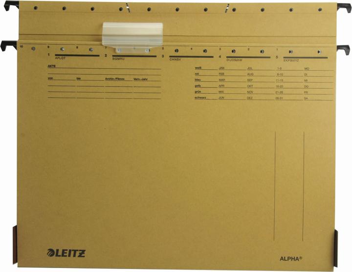 Actual product image Leitz ALPHA hanging file, A4, bottom width: 40 mm, natron (A4, 1 x)