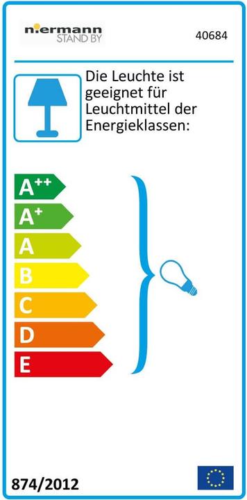 Etichetta energetica Niermann Stand By Luci per bambini (E14)