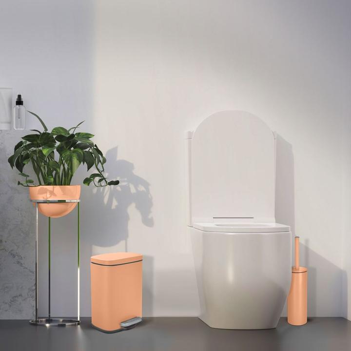 Actual product image spirella Akira Peach Matt toilet set