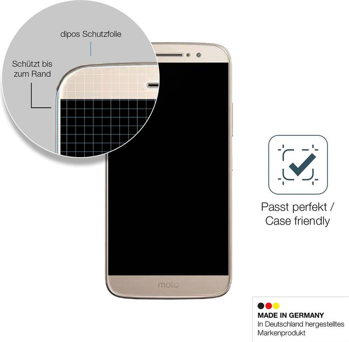 Produktbild Dipos Displayschutz Anti-Shock (2 Stück, Motorola Moto M)
