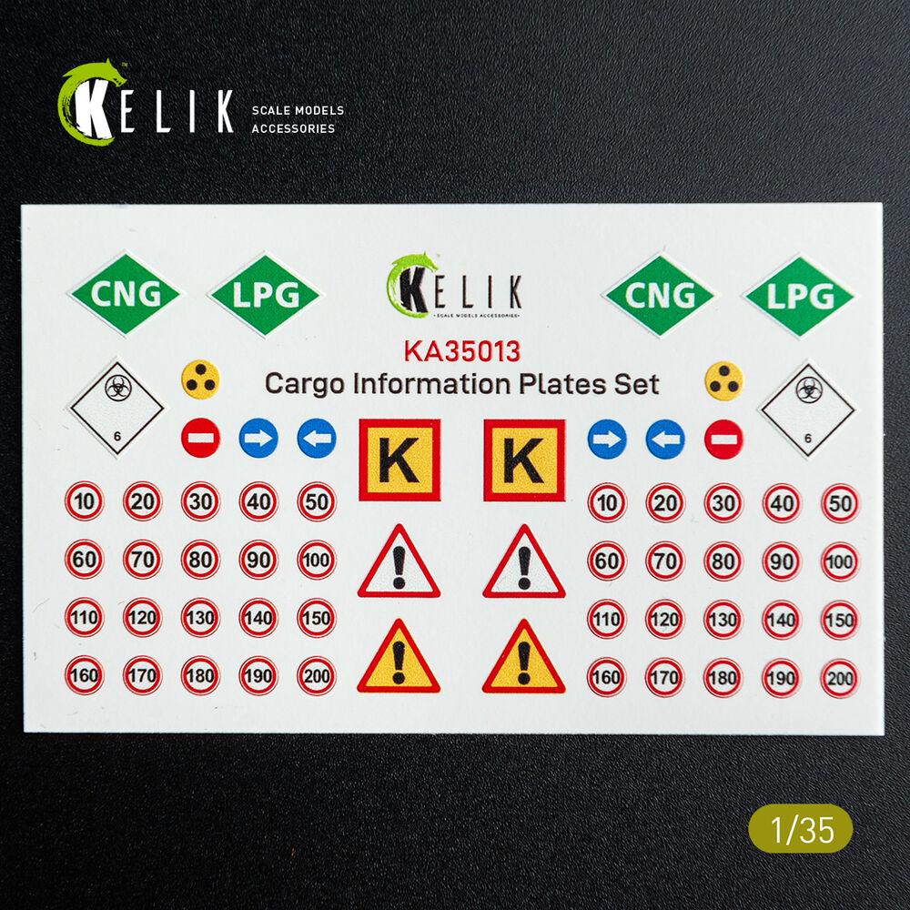 Kelik Cargo Information plates set #2 - Decal for models
