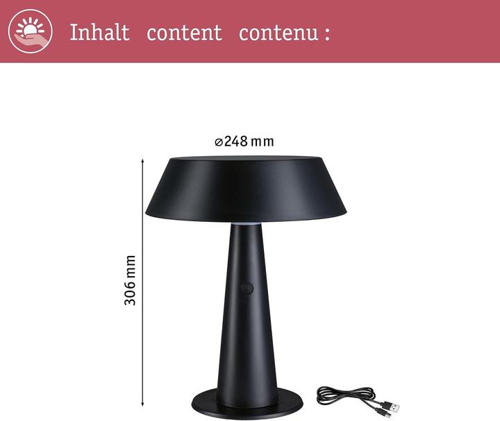 Actual product image Paulmann Solar table lamp Soala (320 lm)