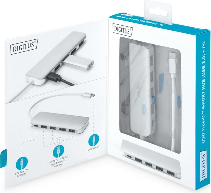 Image du produit Digitus Hub USB-C (USB-C, 4 ports)