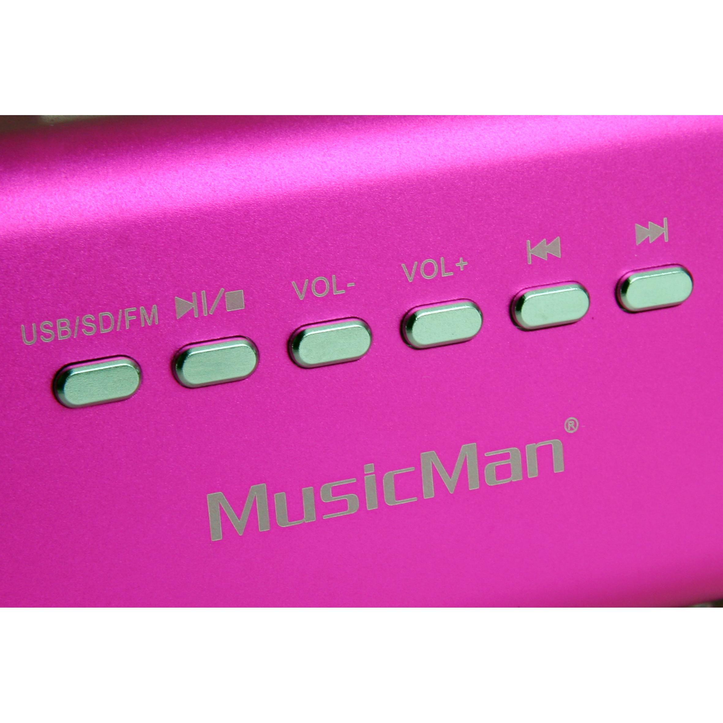 Thumbnail - Technaxx Musicman Ma Soundstation (5 h, Netzbetrieb, Akkubetrieb), Bluetooth Lautsprecher, Pink