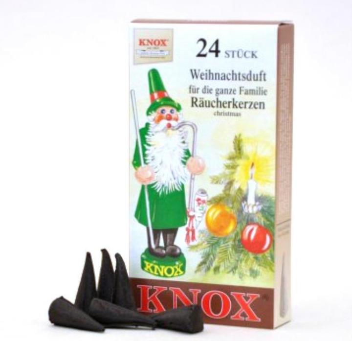Productafbeelding Knox Wierookkaarsen - kerstgeur 24 stuks, kegel