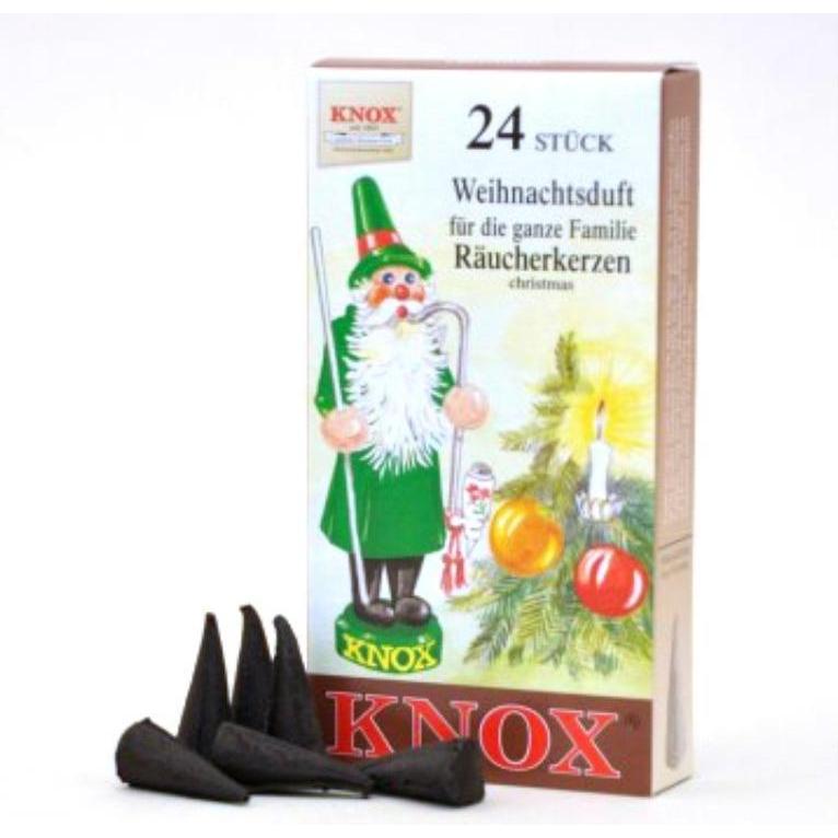 Knox, Duftkerzen, Räucherkerzen - Weihnachtsduft 24 Stk., Kegel