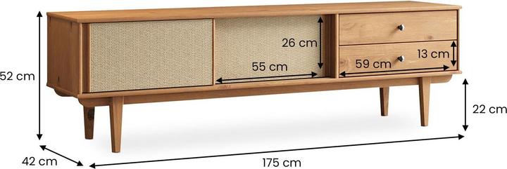 Immagine prodotto IDIMEX Simona (175 x 41 x 52 cm)