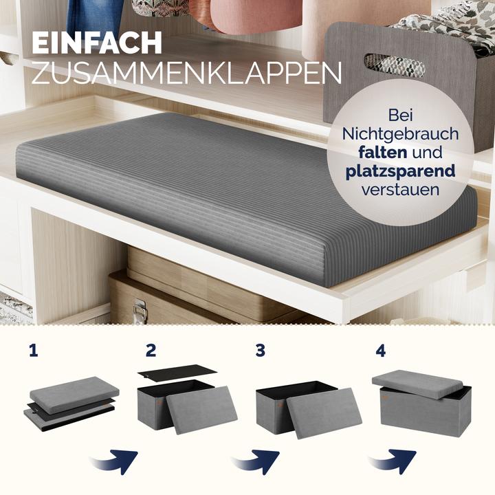 Image du produit Casaria Coffre de siège Cord (76 cm)