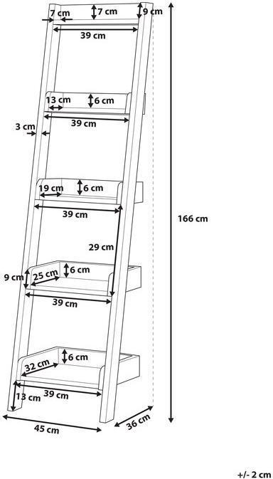 Immagine prodotto Beliani Mobile Duo (45 x 36 x 166 cm)