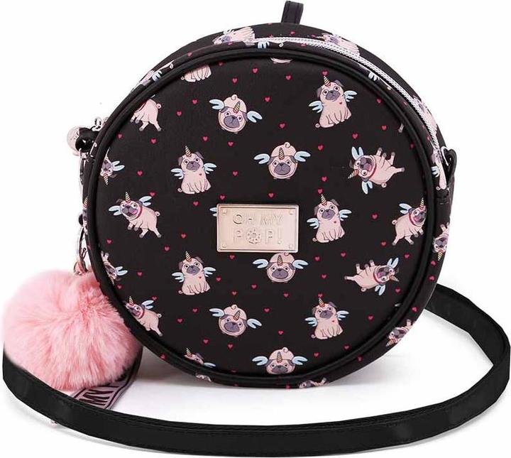 Immagine prodotto Oh My Pop! Borsa a tracolla rotonda Pug