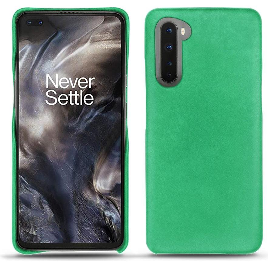 Thumbnail - Noreve Lederschutzhülle (OnePlus Nord), Smartphone Hülle, Grün