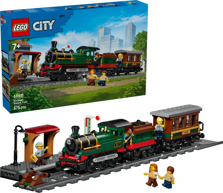 Immagine prodotto LEGO Klassischer Dampfzug (60511, LEGO City)