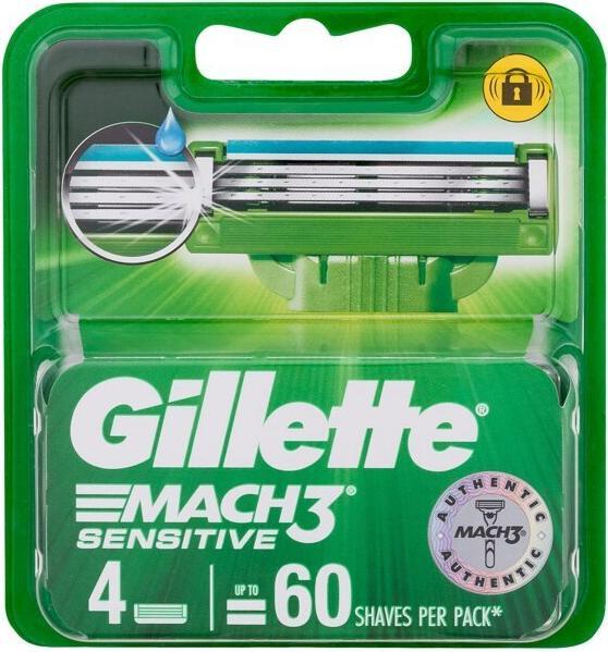 Actual product image Gillette Mach 3 Sensitive Replacement Head