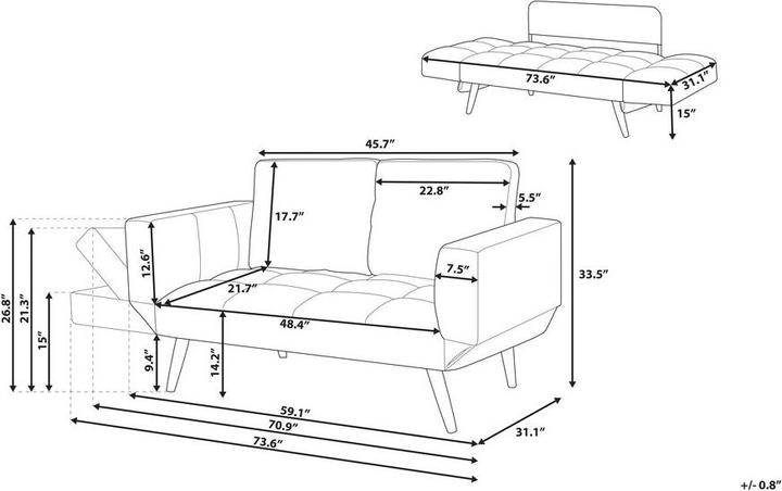 Immagine prodotto Beliani Brekke (2 posti)