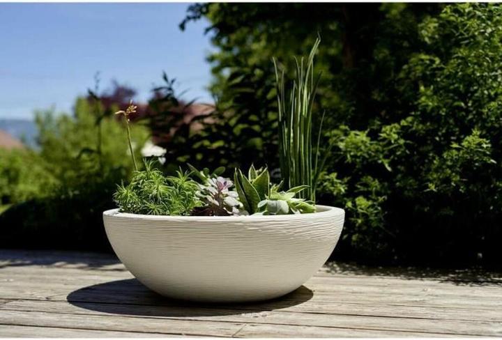 Produktbild Weleda Blumentopf EDA Ø 59 cm Weiss Kunststoff rund (59 x 56.20 cm)