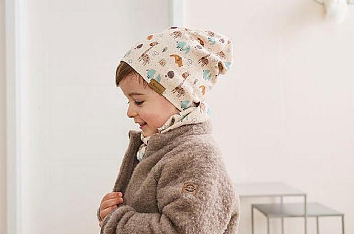 Actual product image Sterntaler Mütze Beanie Giraffen Natur Gr. 47 (47)