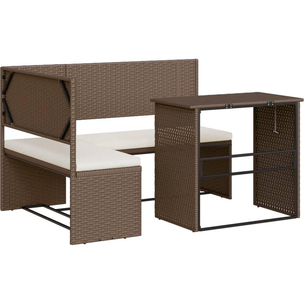 VidaXL, Gartenlounge, 10-tlg. Garten-Lounge-Set mit Kissen