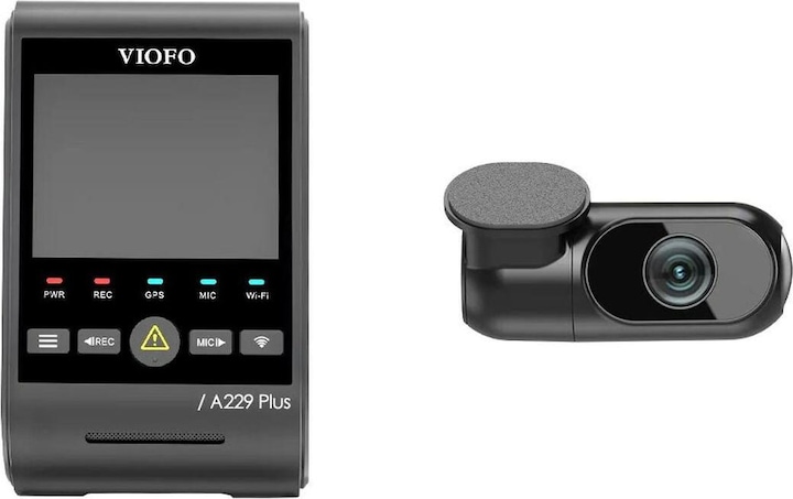 Produktbild Viofo A229 Plus 2CH - Dual dashcam (Eingebautes Mikrofon, GPS-Empfänger, Eingebautes Display, Bluetooth, Beschleunigungssensor, Nachtsicht, 2K)