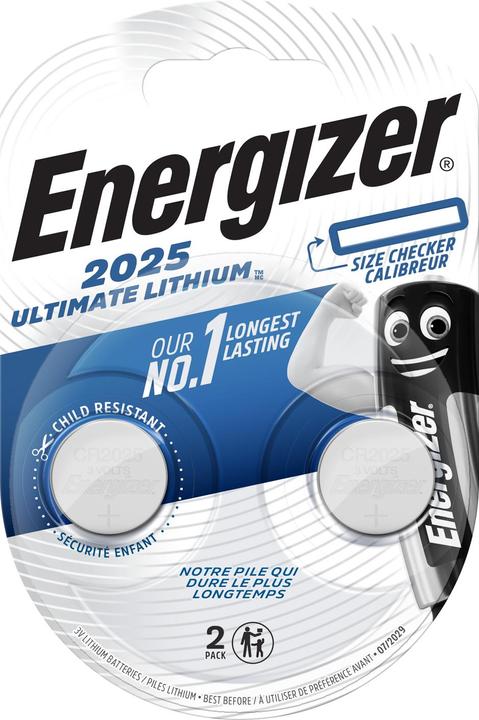 Image du produit Energizer Ultimate Lithium (2 pcs, CR2025, 155 mAh)