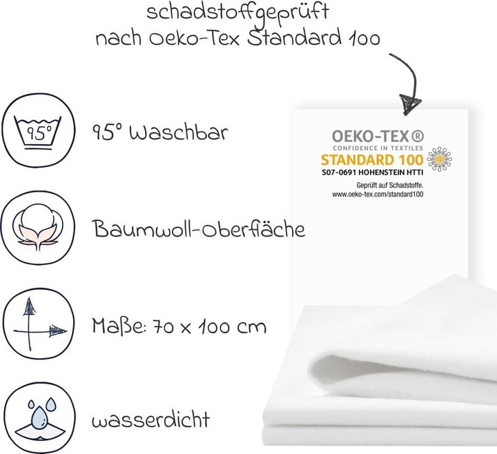 Actual product image Julius Zöllner fitted sheet (70 x 100 cm)