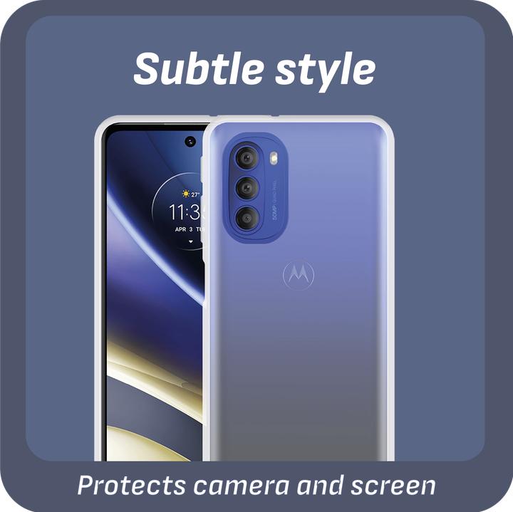 Produktbild Cazy Silikon Hülle Kompatibel mit Motorola Moto G51 5G - Soft TPU Schutz - Transparant (Motorola Moto G51 5G)